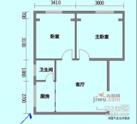 金桂轩2室2厅1卫69㎡户型图