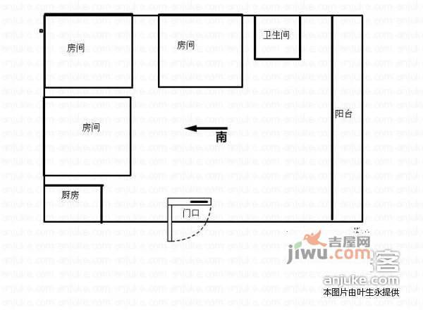 樱雪名苑3室2厅2卫130㎡户型图