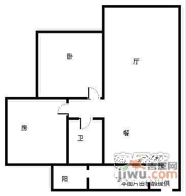 文华苑2室2厅2卫85㎡户型图