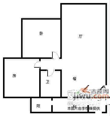 文华苑2室2厅1卫85㎡户型图