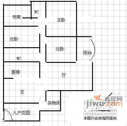 华景豪苑4室3厅3卫180㎡户型图