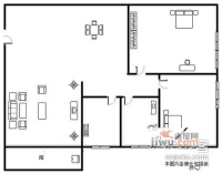 安居园2室2厅1卫72㎡户型图