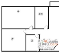 北园新村一期2室2厅1卫64㎡户型图