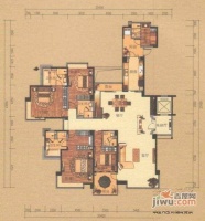 华发绿洋山庄公寓5室2厅5卫299㎡户型图