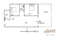 海滨花园2室2厅1卫83㎡户型图