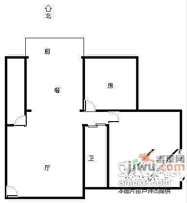 翠前新村2室1厅1卫62㎡户型图