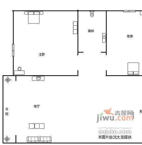 三好名苑2室2厅1卫72㎡户型图