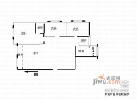 圆明山庄3室2厅2卫106㎡户型图