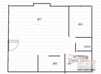 丽湖名居2室2厅1卫80㎡户型图