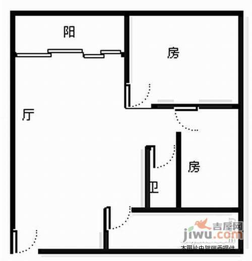 田德花园2室2厅1卫78㎡户型图