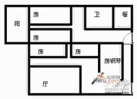 田德花园4室2厅1卫107㎡户型图