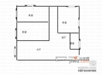 桂花村3室2厅1卫115㎡户型图