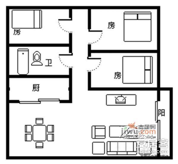 银山花园4室2厅2卫148㎡户型图