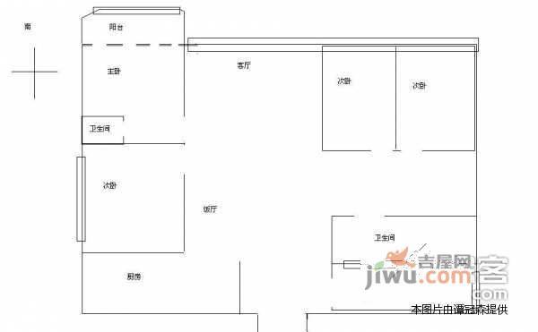 世邦一水岸4室2厅2卫144㎡户型图