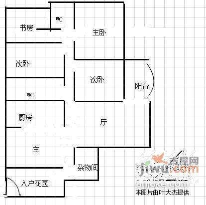 碧海雅苑3室2厅2卫132㎡户型图