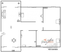 岭南世家荣景园2室2厅2卫84㎡户型图