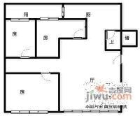 花洲新村3室1厅1卫81㎡户型图