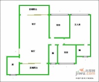 雍景豪苑3室2厅2卫97㎡户型图