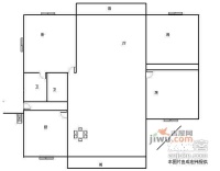 唐园运通大厦3室2厅2卫155㎡户型图