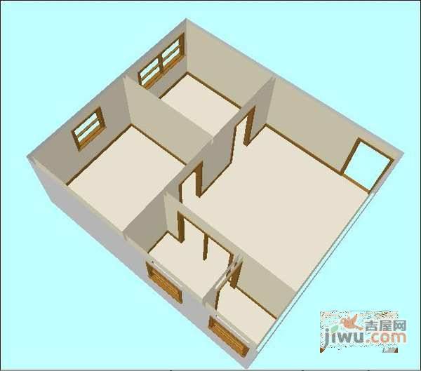 锦秀花园2室1厅1卫81㎡户型图