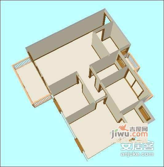 锦秀花园3室2厅2卫155㎡户型图