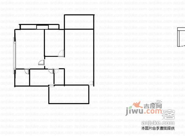 大成花园3室2厅2卫110㎡户型图