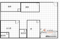 新幸福家园3室2厅2卫97㎡户型图