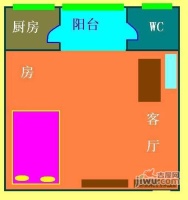 金湖广场1室1厅1卫户型图