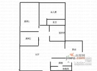 会景阁3室2厅2卫92㎡户型图
