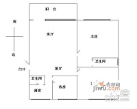 金澜北路小区3室2厅2卫户型图