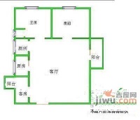 绿景华庭2室2厅2卫户型图