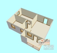骏成花园A区2室2厅2卫91㎡户型图