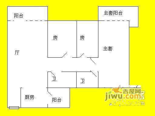 和基花园南区3室2厅2卫143㎡户型图