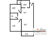 和基花园南区2室2厅2卫93㎡户型图