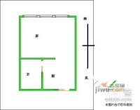 尚辉苑1室1厅1卫50㎡户型图