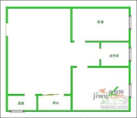 富豪花园2室2厅1卫106㎡户型图