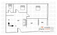 富豪花园2室1厅1卫68㎡户型图