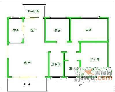 绿茵鸣苑3室2厅2卫118㎡户型图