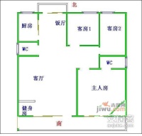 嘉禾新城4室2厅2卫156㎡户型图