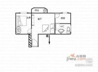 嘉禾新城1室1厅1卫53㎡户型图