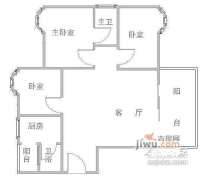 裕丰豪庭3室2厅2卫112㎡户型图