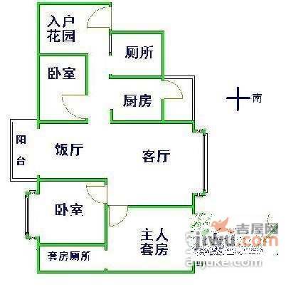 瑞丽花园4室2厅2卫162㎡户型图