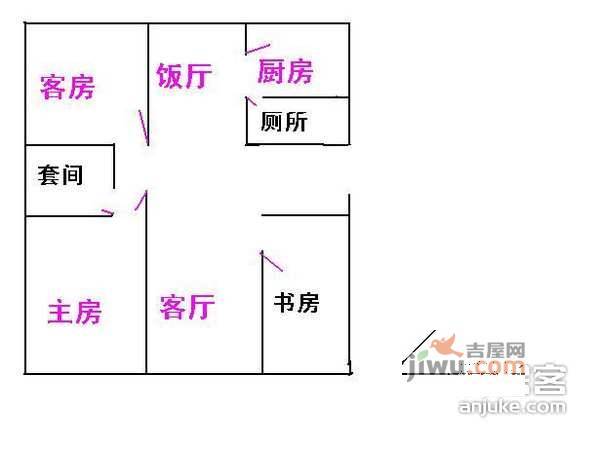 东建世纪广场2室1厅1卫户型图