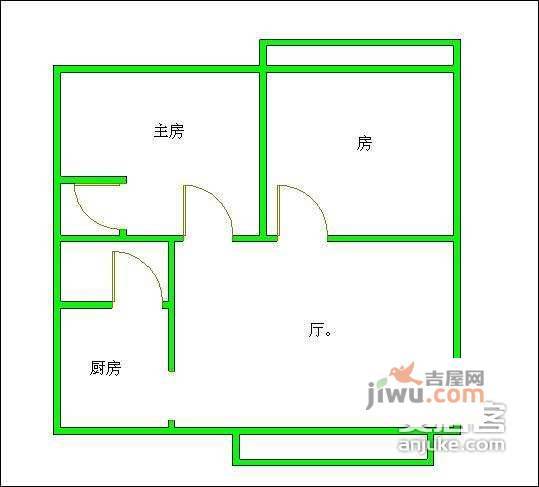 季华花园一期2室2厅2卫110㎡户型图