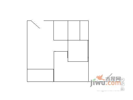 黄岐第一城2室2厅1卫75㎡户型图