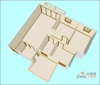 星晖园3室2厅2卫125㎡户型图