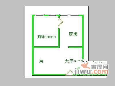 怡景丽苑1室1厅1卫54㎡户型图