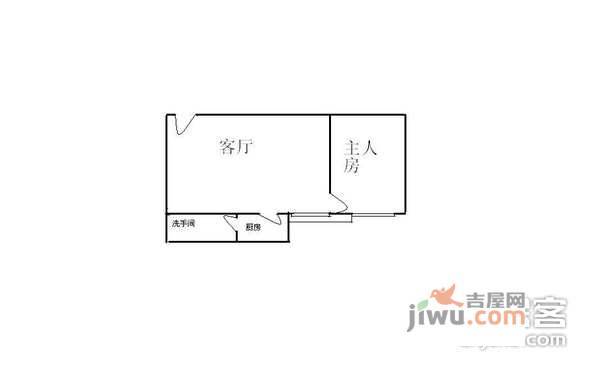 黄岐明珠广场1室1厅1卫72㎡户型图