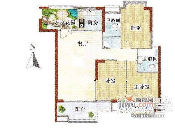 南海颐景园3室2厅2卫173㎡户型图