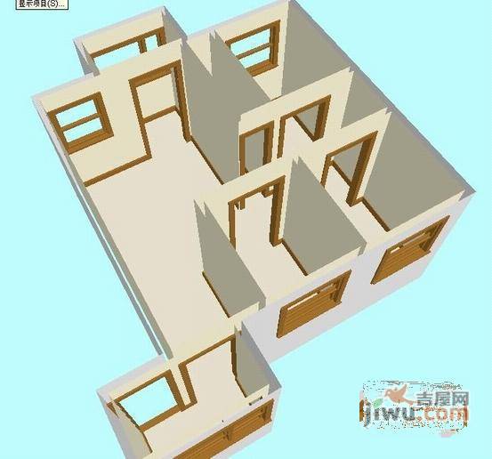 俊雅苑3室2厅1卫127㎡户型图